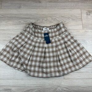 Hollister Brown Scotch Plaid Mini Skirt Bella Swan Swancore Y2K Women’s S S New